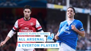 Arsenal and Everton players GFX