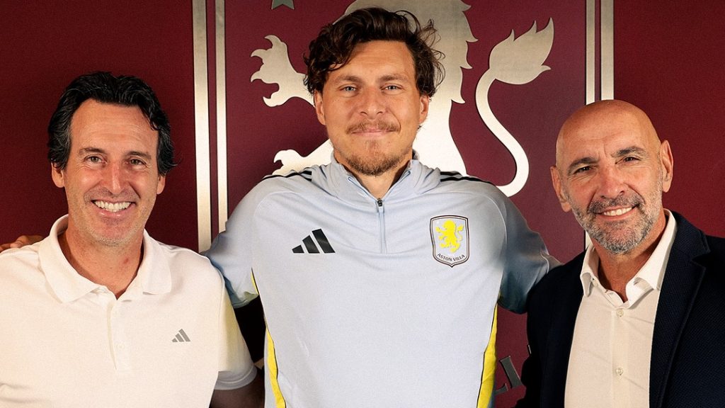 Victor Lindelof Unai Emery Aston Villa