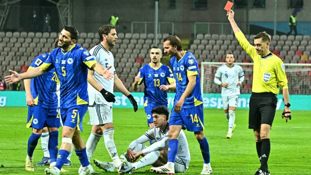 Why did Italy play away vs Bosnia