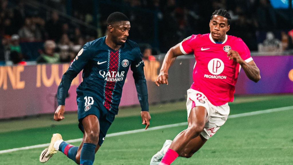Ousmane Dembel Dayann Methalie PSG vs Toulouse Ligue 1