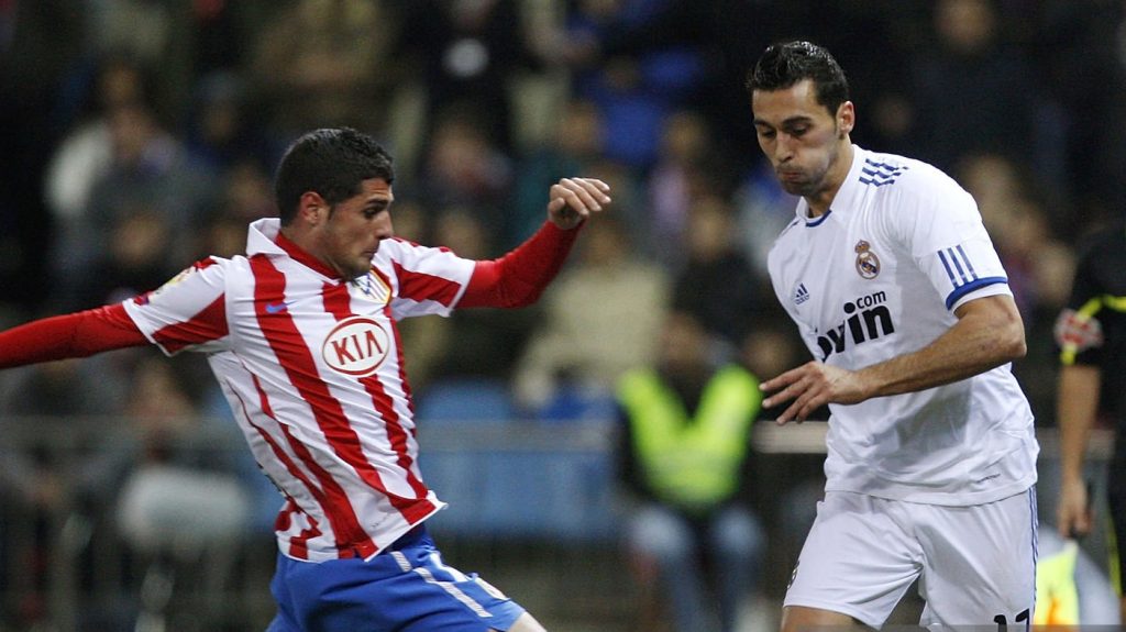 Alvaro Arbeloa Real Madrid Fran Merida Atletico Madrid 2011