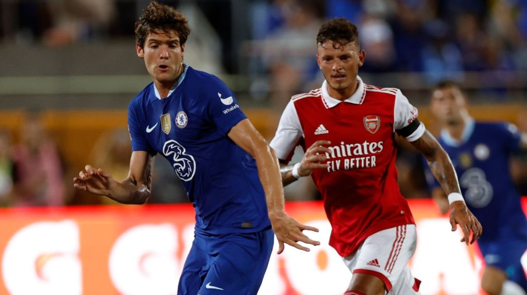 Marcos Alonso Ben White Chelsea Arsenal 2022