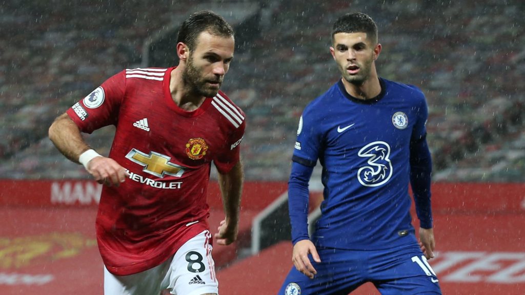 Juan Mata Christian Pulisic Manchester United Chelsea 2020