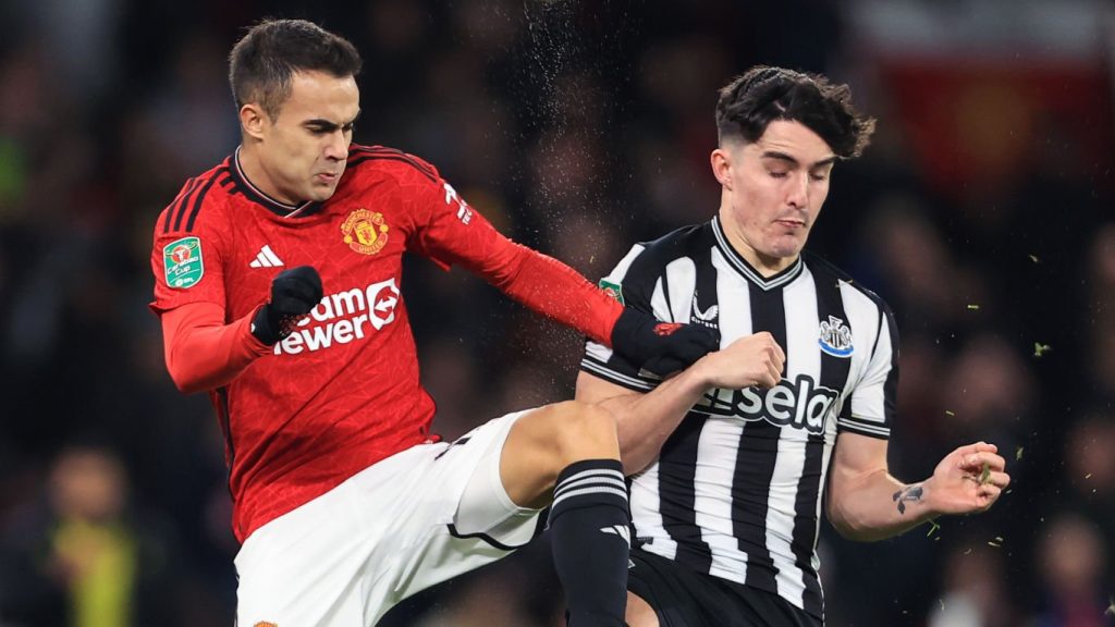 Sergio Reguilon Manchester United Tino Livramento Newcastle United 2023