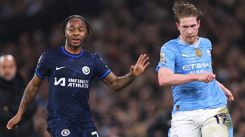 Raheem Sterling Kevin De Bruyne Chelsea vs Man City