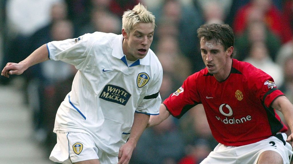 Alan Smith Gary Neville Leeds United vs Manchester United