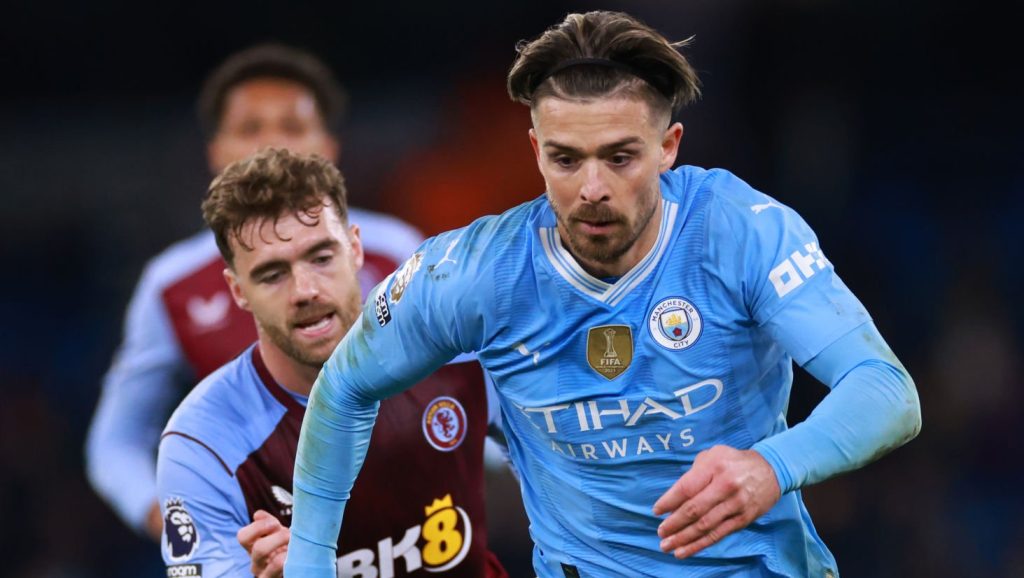 Jack Grealish Manchester City Calum Chambers Aston Villa 2024