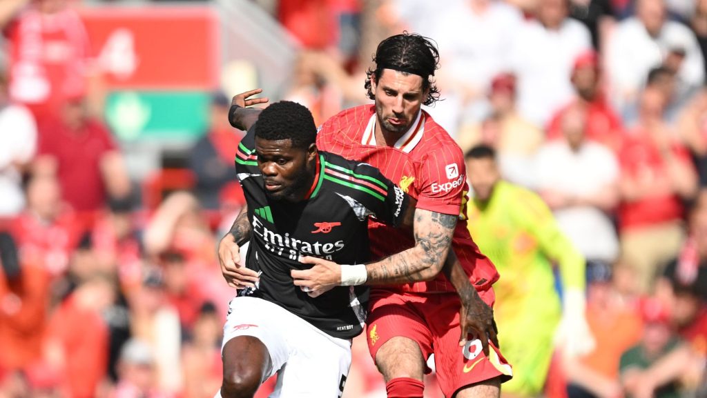Thomas Partey Arsenal Dominik Szoboszlai Liverpool Premier League 2025