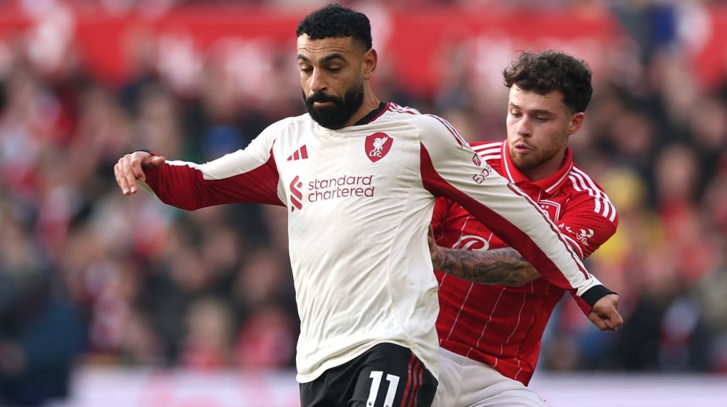 Mohamed Salah Liverpool Neco Williams Nottingham Forest