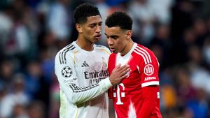 Bayern Munich vs Real Madrid Jude Bellingham Jamal Musiala