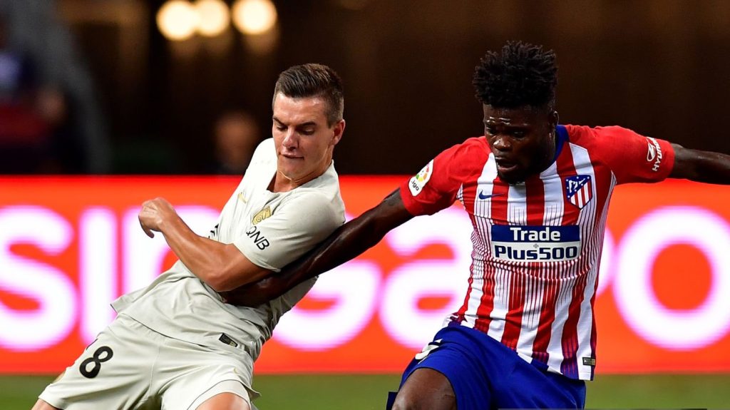 Giovani Lo Celso PSG Thomas Partey Atletico Madrid 2018
