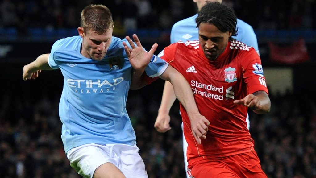 Glen Johnson Liverpool James Milner Manchester City 2010