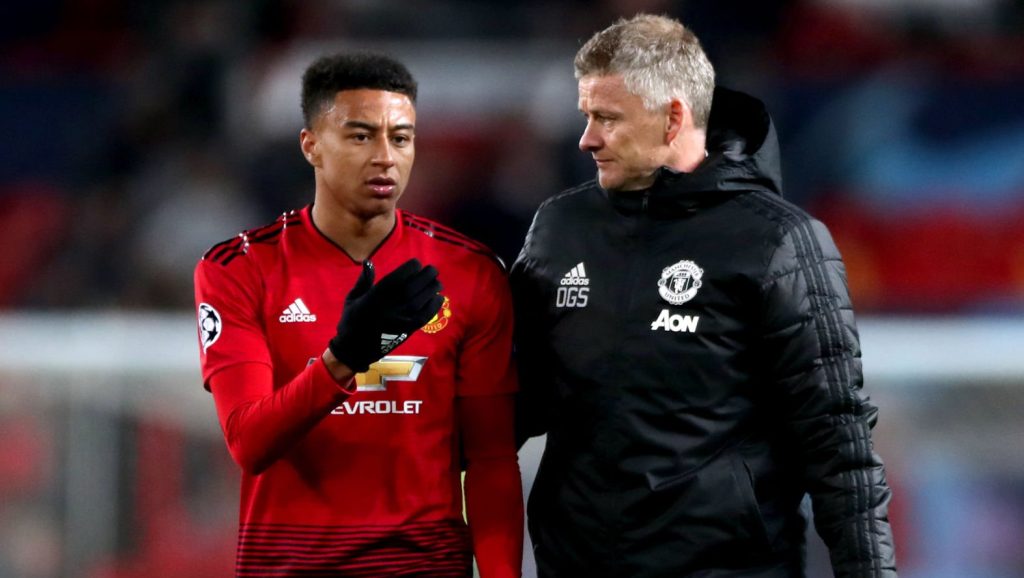 Manchester United Ole Gunnar Solskjaer Jesse Lingard