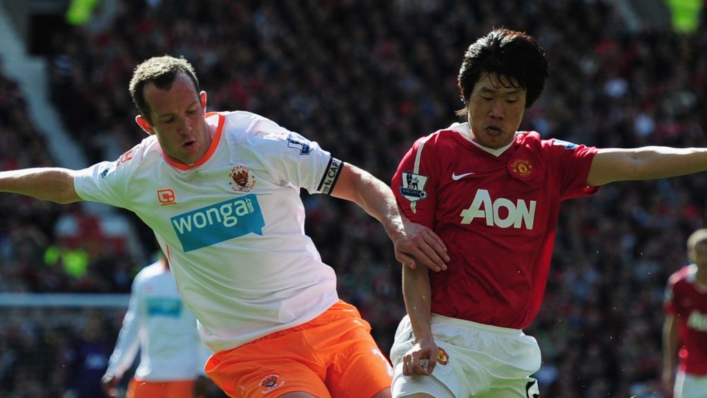 Park Ji-Sung Manchester United Charlie Adam Blackpool 2011