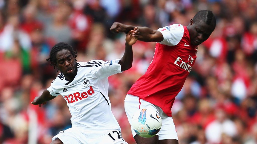 Emmanuel Frimpong Arsenal Nathan Dyer Swansea City 2011