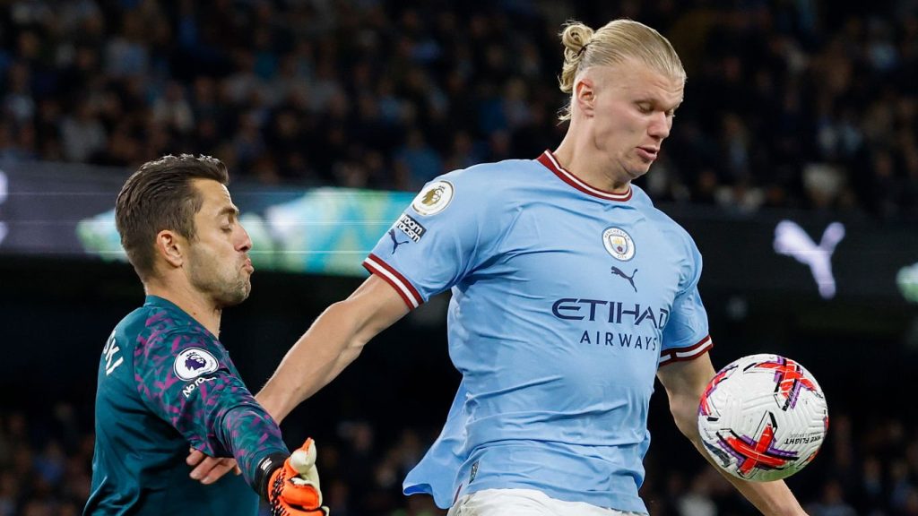 Lukasz Fabianski West Ham United Erling Haaland Manchester City 2023