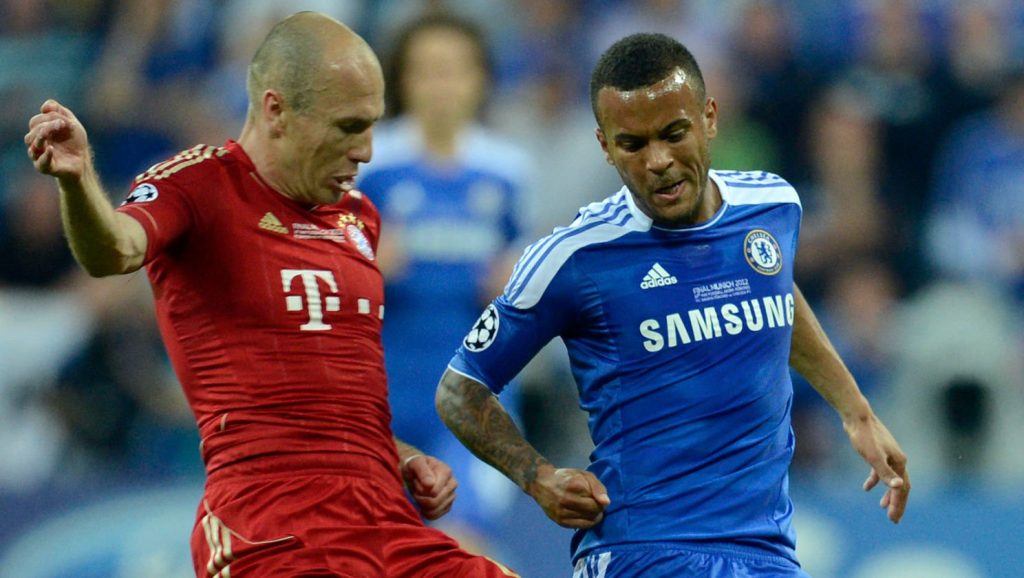 Bayern Munich Arjen Robben Chelsea Ryan Bertrand UEFA Champions League 2012