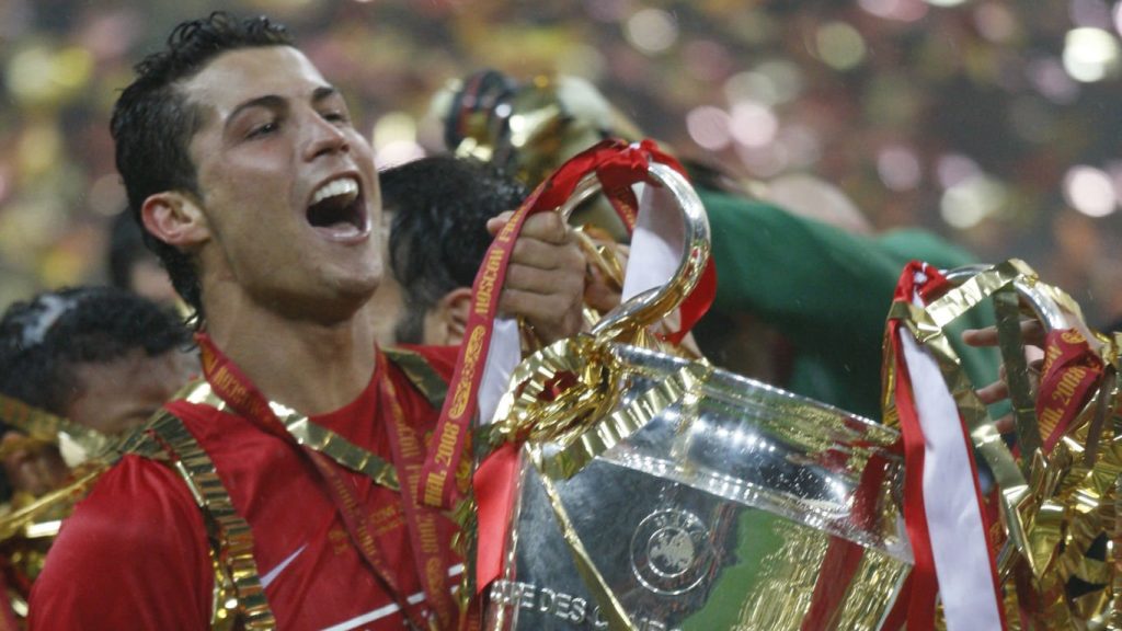 Cristiano Ronaldo UEFA Champions League football match Manchester United Chelsea