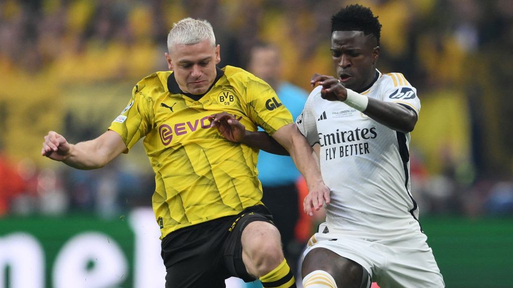 Julian Ryerson Borussia Dortmund Vinicius Junior Real Madrid UEFA Champions League 2023/24 Final 2024