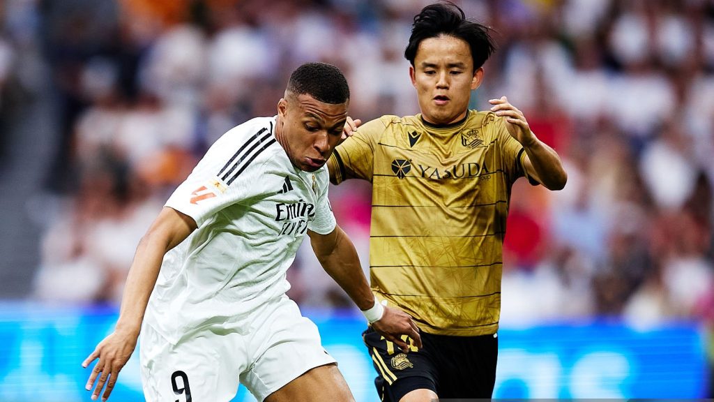 Kylian Mbappe Real Madrid Takefusa Kubo Real Sociedad 2025