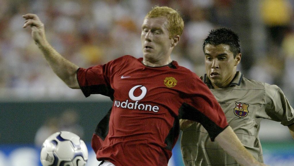 Paul Scholes Manchester United Javier Saviola Barcelona 2003
