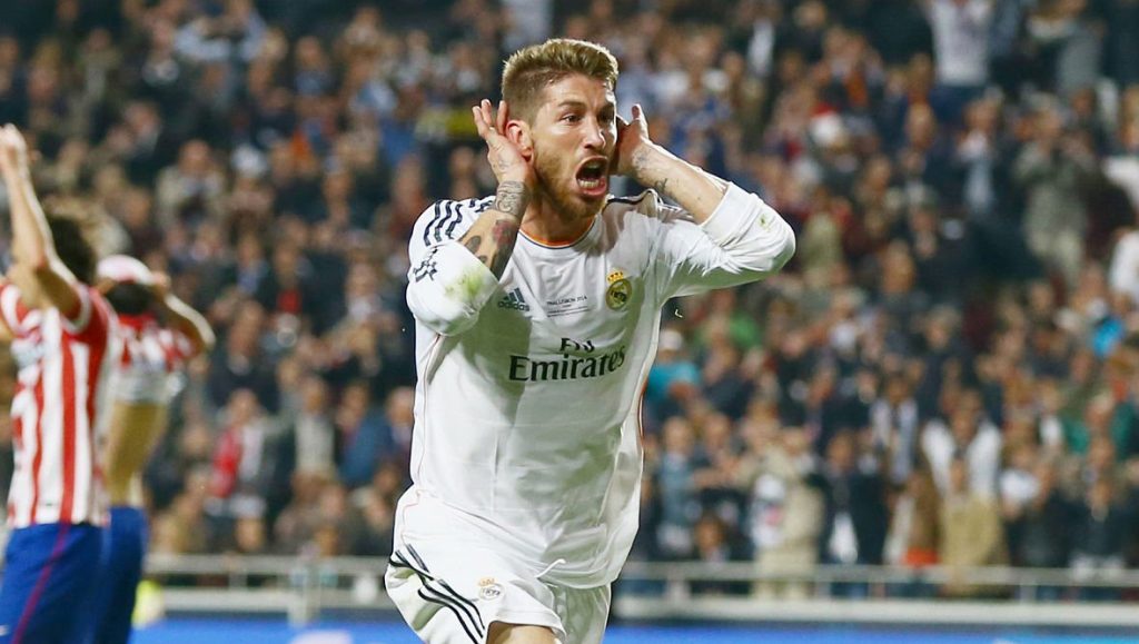 Sergio Ramos Real Madrid UEFA Champions League Final between Real Madrid CF and Club Atletico Madrid 2014
