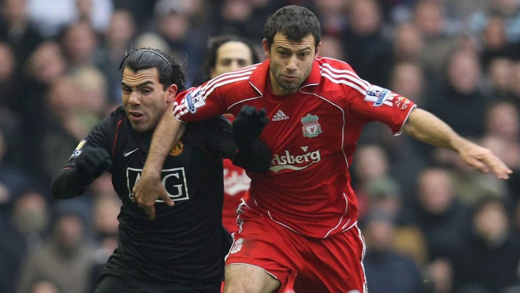 Carlos Tevez Manchester United Javier Mascherano Liverpool 2007