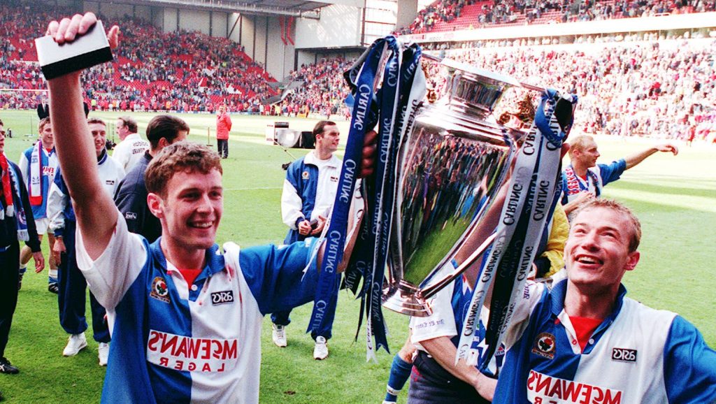 Blackburn Rovers Alan Shearer Chris Sutton 1994-95 Premier League
