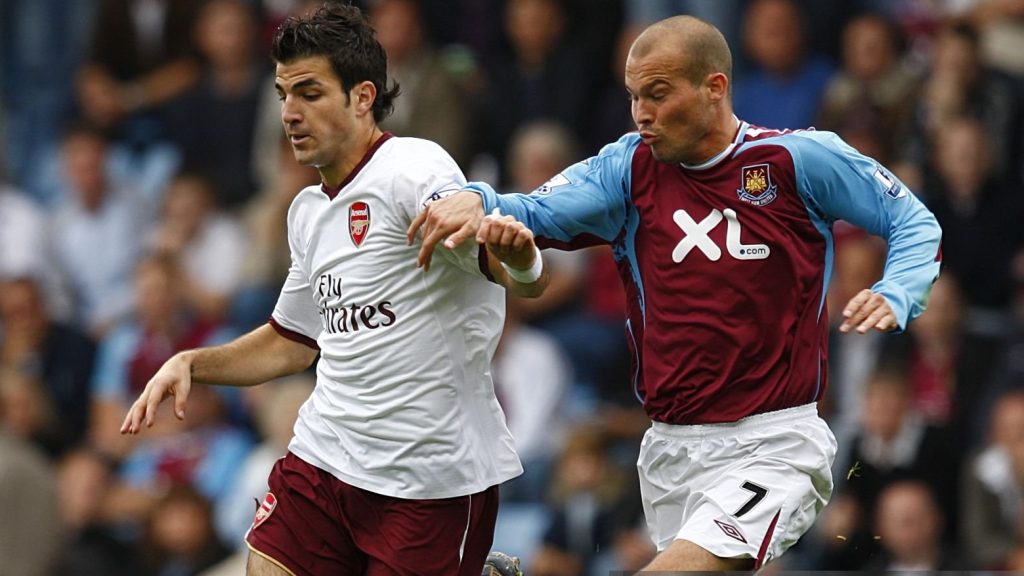 Arsenal Cesc Fabregas West Ham United Fredrik Ljungberg