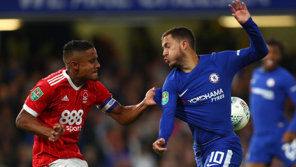 Michael Mancienne Nottingham Forest Eden Hazard Chelsea 2017