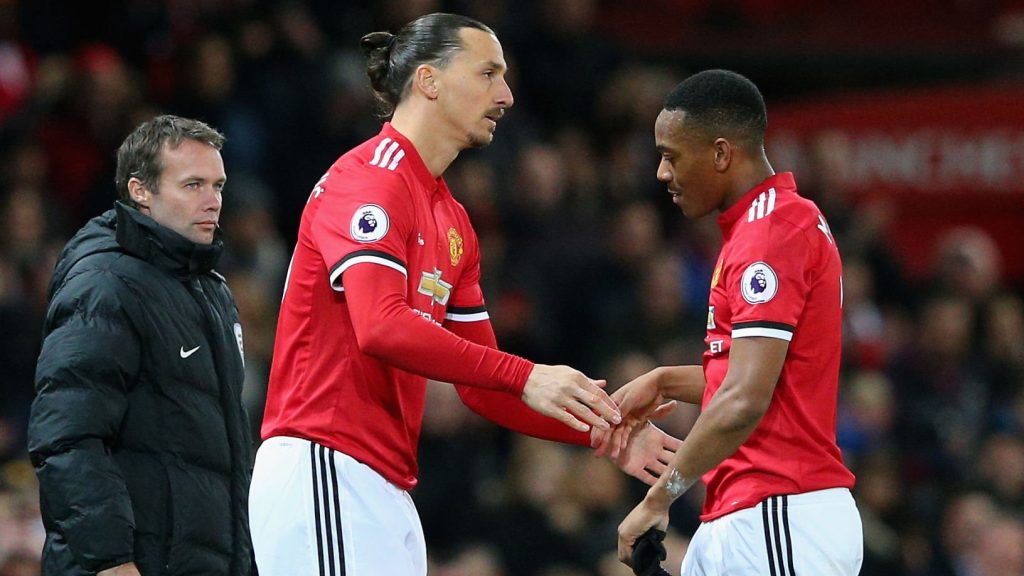Anthony Martial Manchester United Zlatan Ibrahimovic 2017