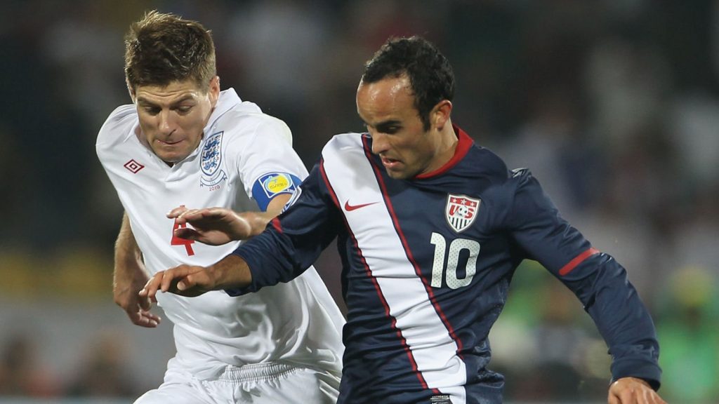 Steven Gerrard England Landon Donovan United States 2010 FIFA World Cup