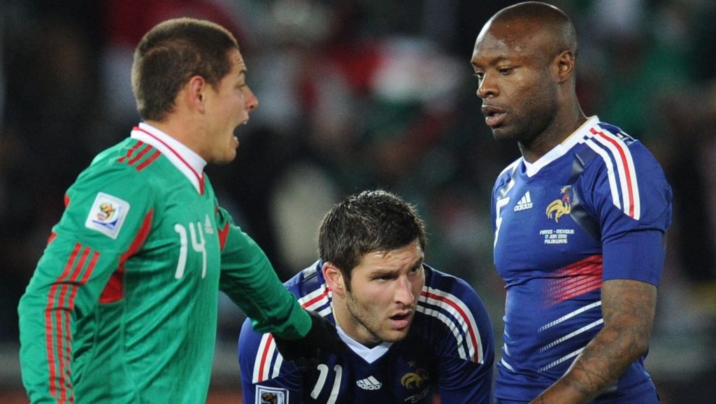 Mexico Javier Hernandez France William Gallas Andre-Pierre Gignac 2010 World Cup