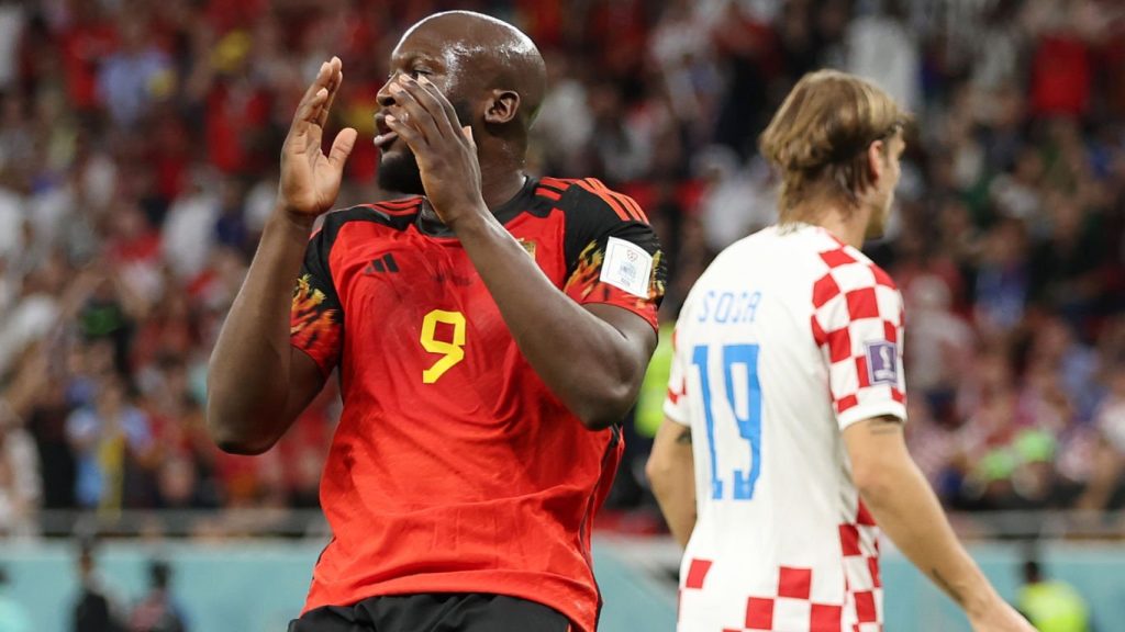 Romelu Lukaku Belgium FIFA World Cup 2022 Group F Croatia Belgium