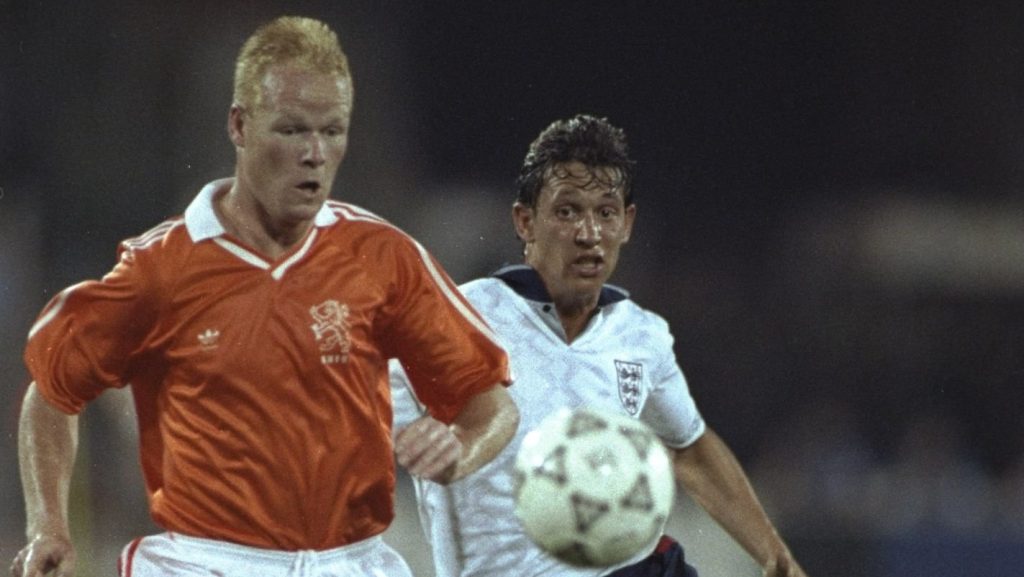 Ronald Koeman Netherlands Gary Lineker England 1990 World Cup