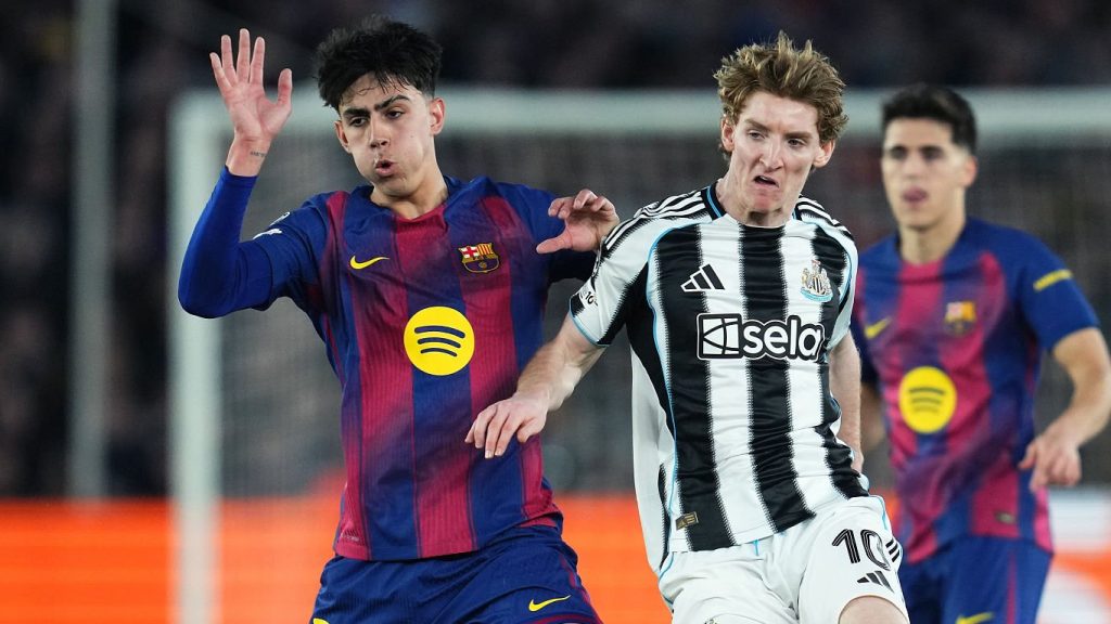 Marc Bernal Barcellona Anthony Gordon Newcastle UEFA Champions League 2025/26 2026