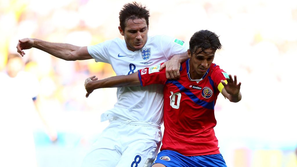 Bryan Ruiz Costa Rica Frank Lampard England 2014 FIFA World Cup