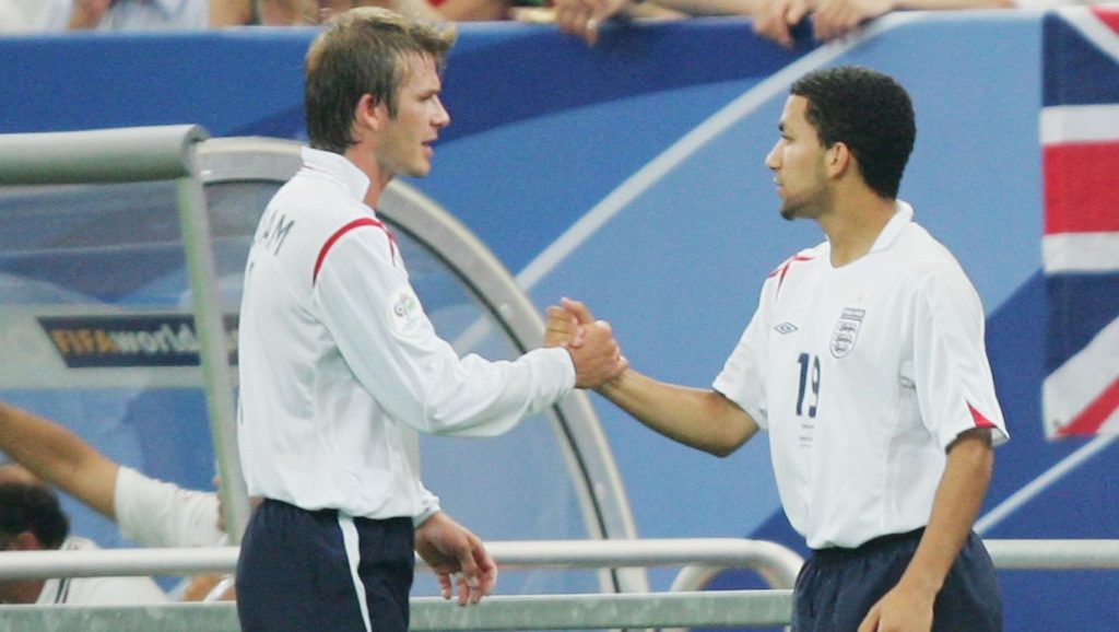 David Beckham England Aaron Lennon FIFA World Cup 2006 England Portugal