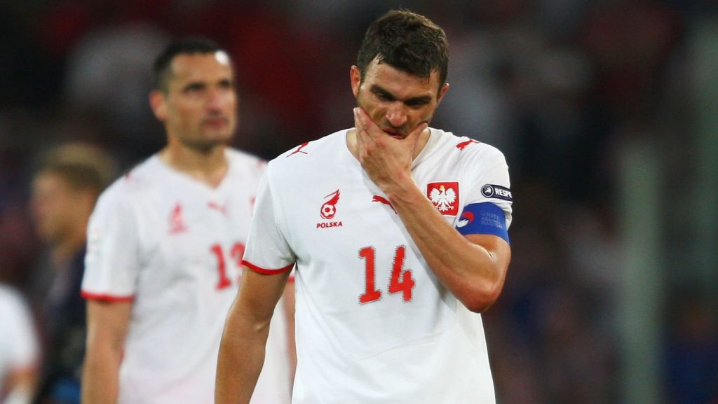 Michal Zewlakow (R) Marcin Wasilewski Euro 2008 Poland