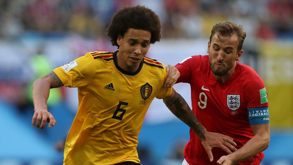 Harry Kane England Axel Witsel Belgium 2018 FIFA World Cup Russia 3rd Place Playoff match