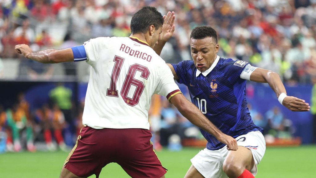 Kylian Mbappe Rodri FIFA World Cup 2026 Semi Final France Spain 