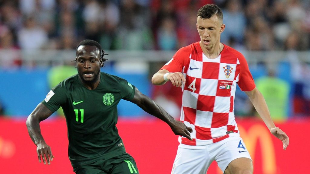 Ivan Perisic Croatia Victor Moses Nigeria 2018 FIFA World Cup