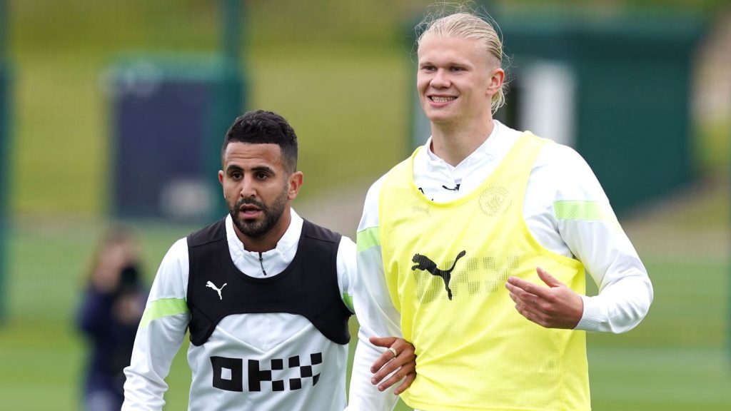 Manchester City Erling Haaland Riyad Mahrez 2023