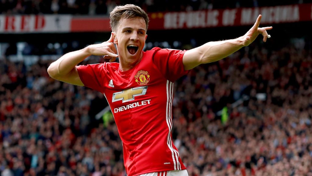 Manchester United Josh Harrop Premier League Crystal Palace 2016