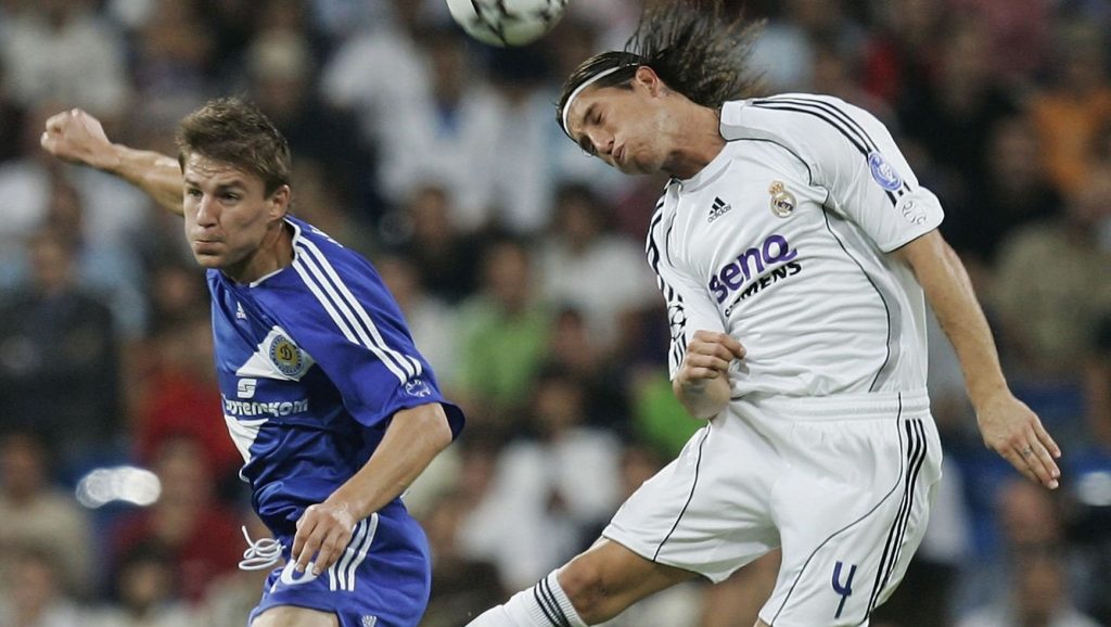 Sergio Ramos Real Madrid Maksim Shatskikh Dynamo Kiev UEFA Champions League 2006