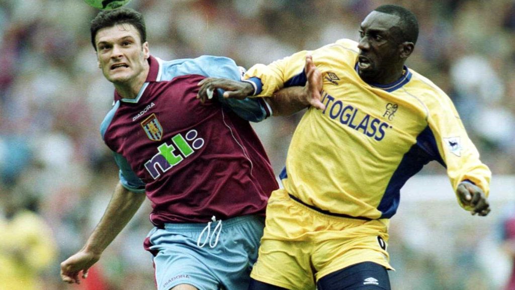 Jimmy Floyd Hasselbaink Chelsea Alpay Ozalan Aston Villa 2000