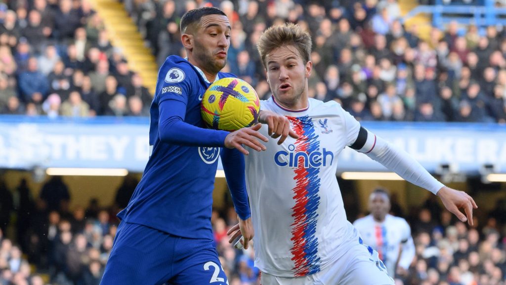 Crystal Palace Joachim Andersen Chelsea Hakim Ziyech Premier League 2023