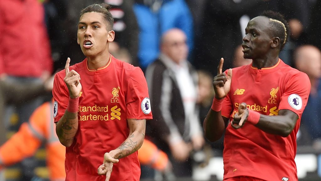 Roberto Firmino Liverpool Sadio Mane Premier League 2016