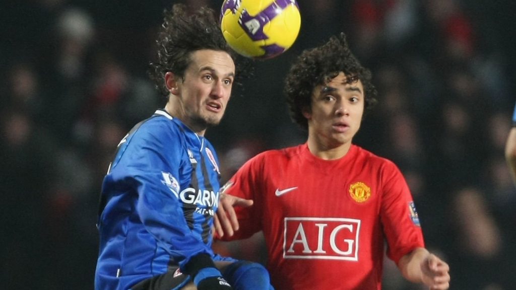 Rafael Da Silva Manchester United Tuncay Sanli Middlesbrough 2008
