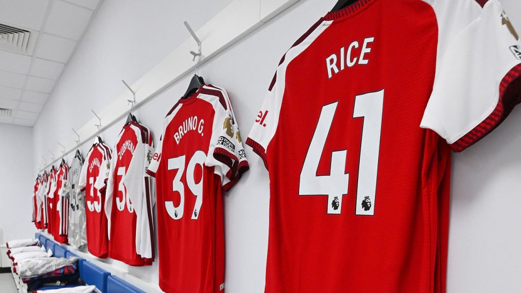 Arsenal shirts Premier League 2026/27